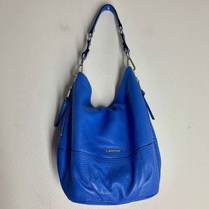SOLD SOLD Calvin Klein Leather Shoulder Bag Tiffany Blue